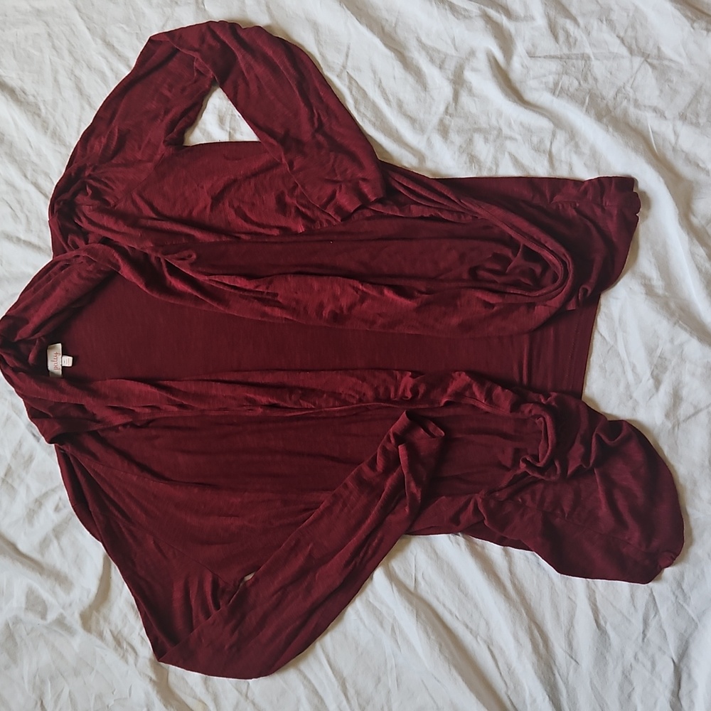 Pixley Deep Red Knit Cardigan